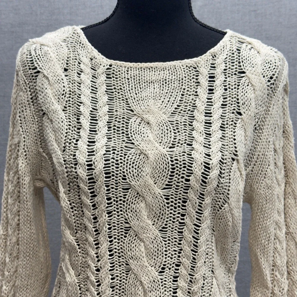 Garnet Hill cable knit